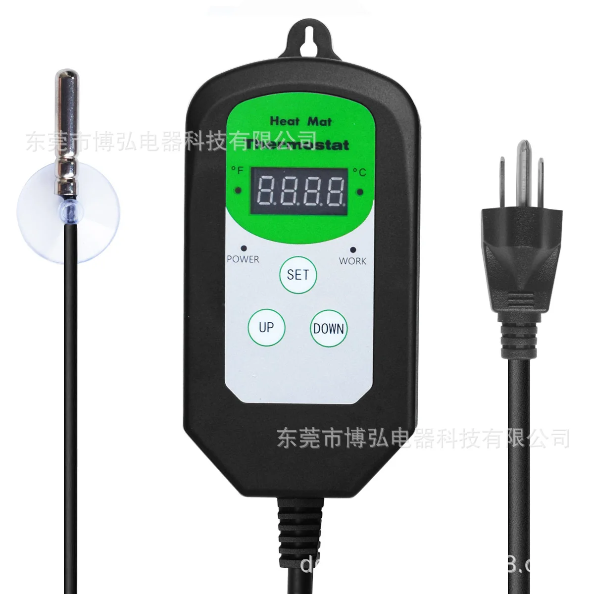 Digital Heat Mat Thermostat 1000W Temperature Controller For Hydroponic Plants Seed Germination Reptiles Brewing Pet Supplies