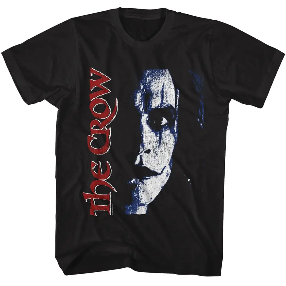 The Crow T-Shirt Men Summer  Eric Draven Gothic Horror Graphic Short Sleeve Oversized Streetwear Loose Movie Fan Tee