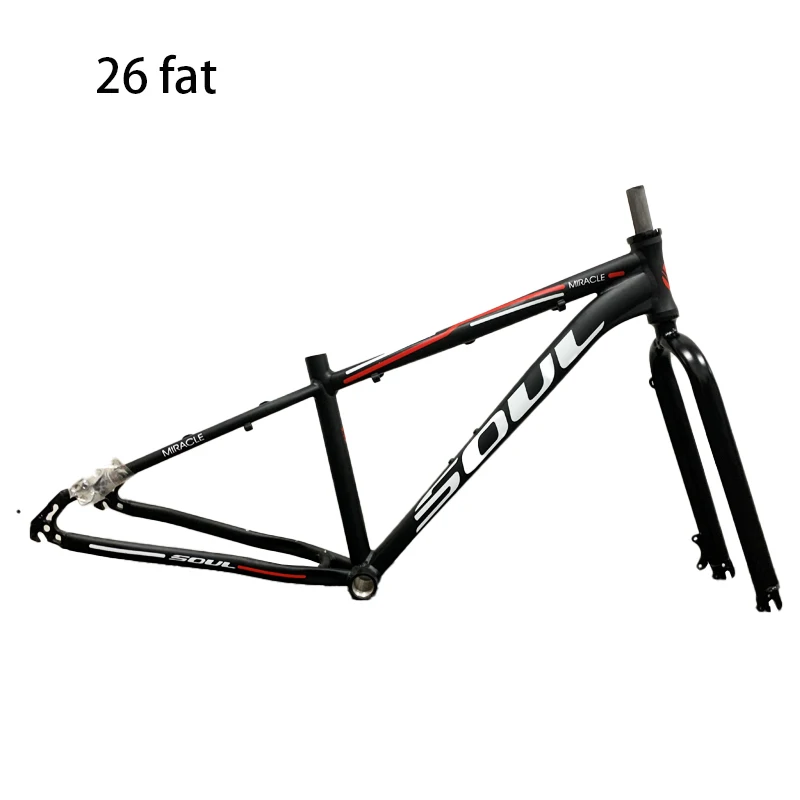 SOUL 26 ER  4.0 Fat Bike 135 15 Inch Aluminum Alloy Snow Fat Bicycle Frame with Fork