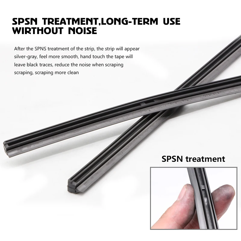 BAMOST-Auto Car Wiper Strips, Veículo Insert Rubber Strip, 14 \