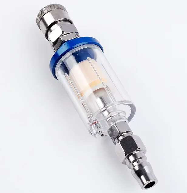 1/4 Inch Thread Clear Water Trap Air Compressor Moisture Separator Oil Water Filter Kit for Paint Sprayer