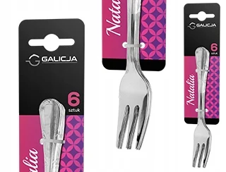 شوكات كعكة الفضة الطبيعية والحلوى ، 6 ،