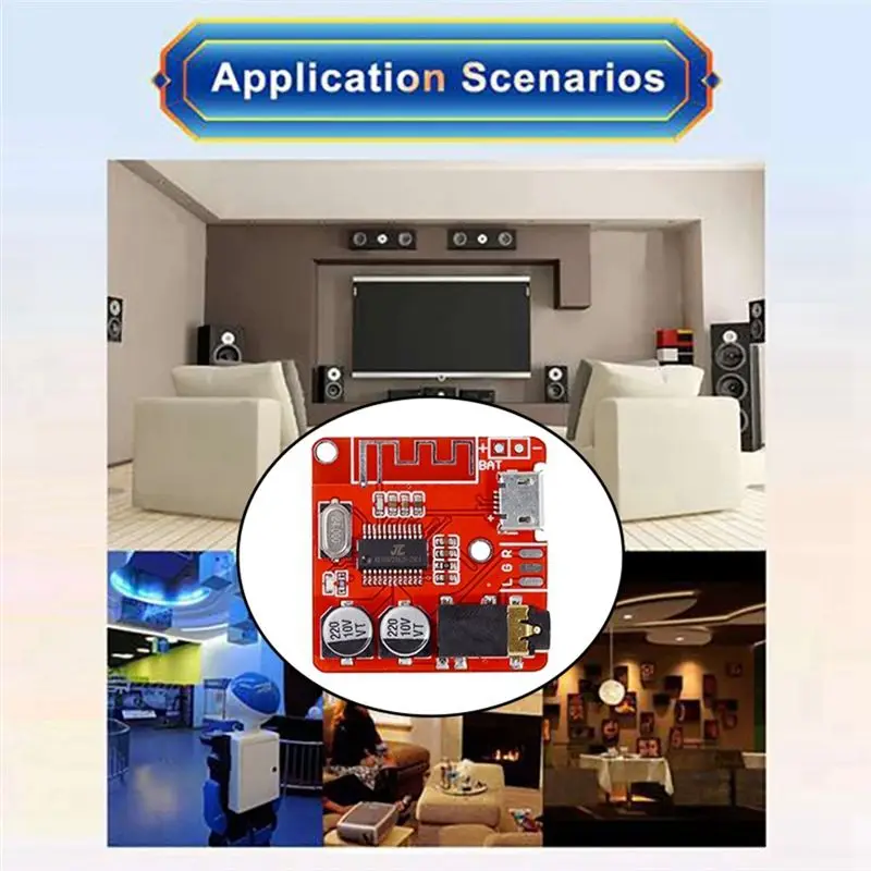 【VENDITA VELOCE】Scheda di decodifica + custodia MP3 Scheda modulo audio Bluetooth Scheda amplificatore audio per altoparlante per auto senza perdita Ricevitore audio fai da te