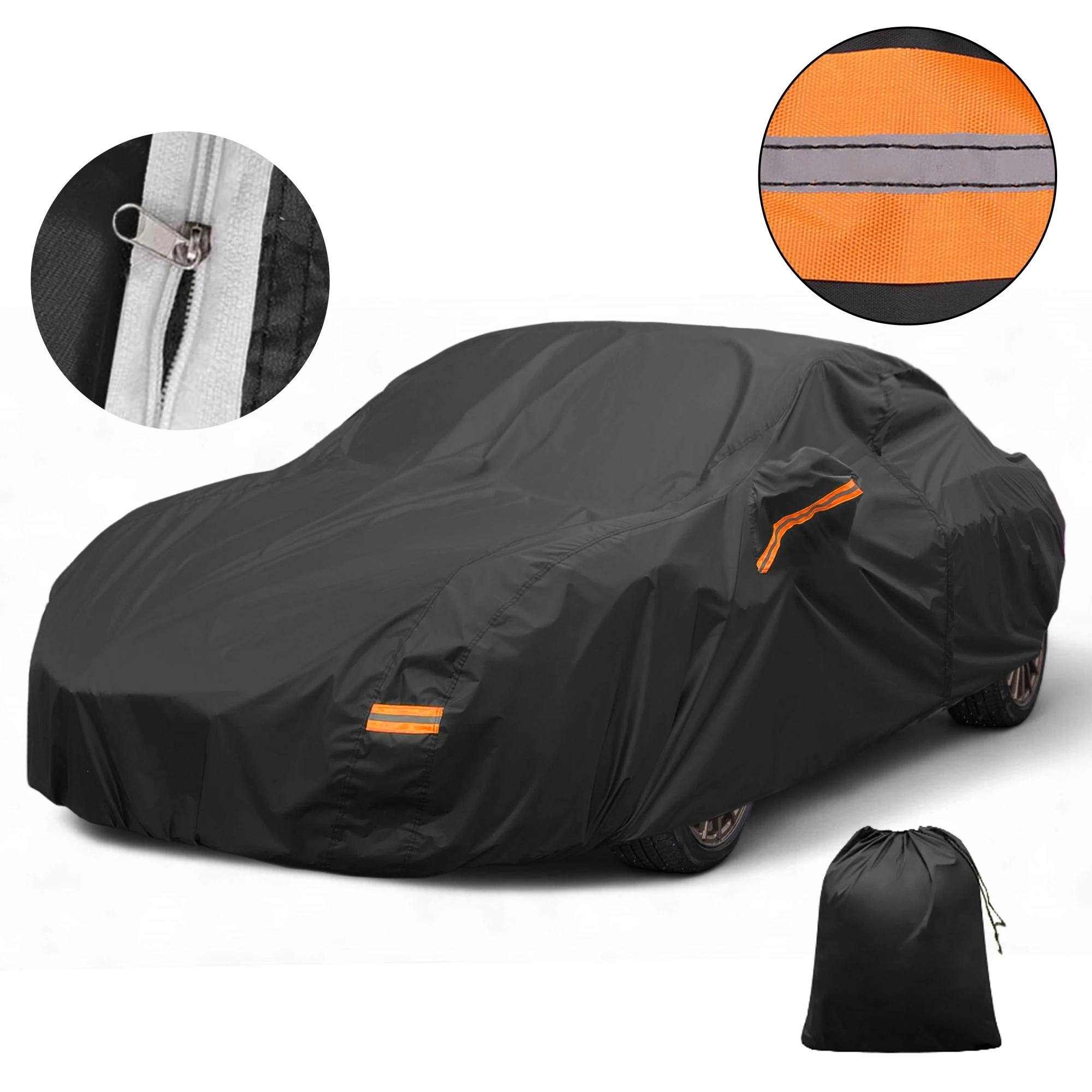 

Автомобильный чехол Motoforti, уличный водонепроницаемый чехол от солнца и дождя, защита от града с левой боковой молнией 210D-PU для Lexus RC