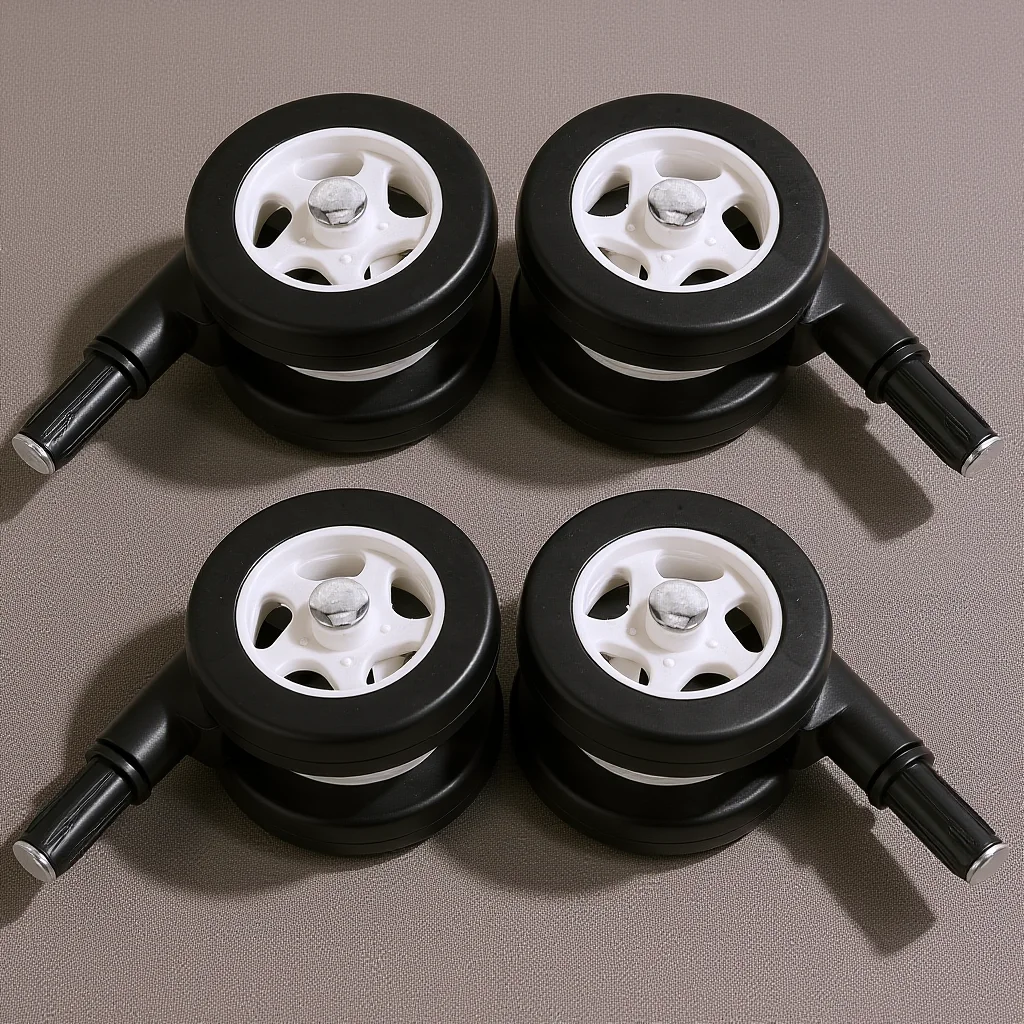 4Pcs Stroller Wheel Replacement Parts for Babies Strollers Universal Caster Wheels Practical Materials Simple Installation