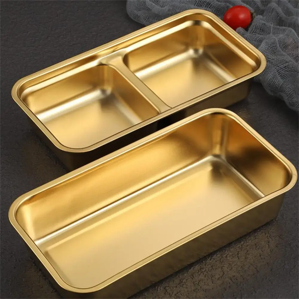 304 Stainless Steel Pepper Roast Meat Sauce Dishes Wasabi Bowl Separate Sushi Vinegar Soy Plates Tableware Food Seasoning Tray