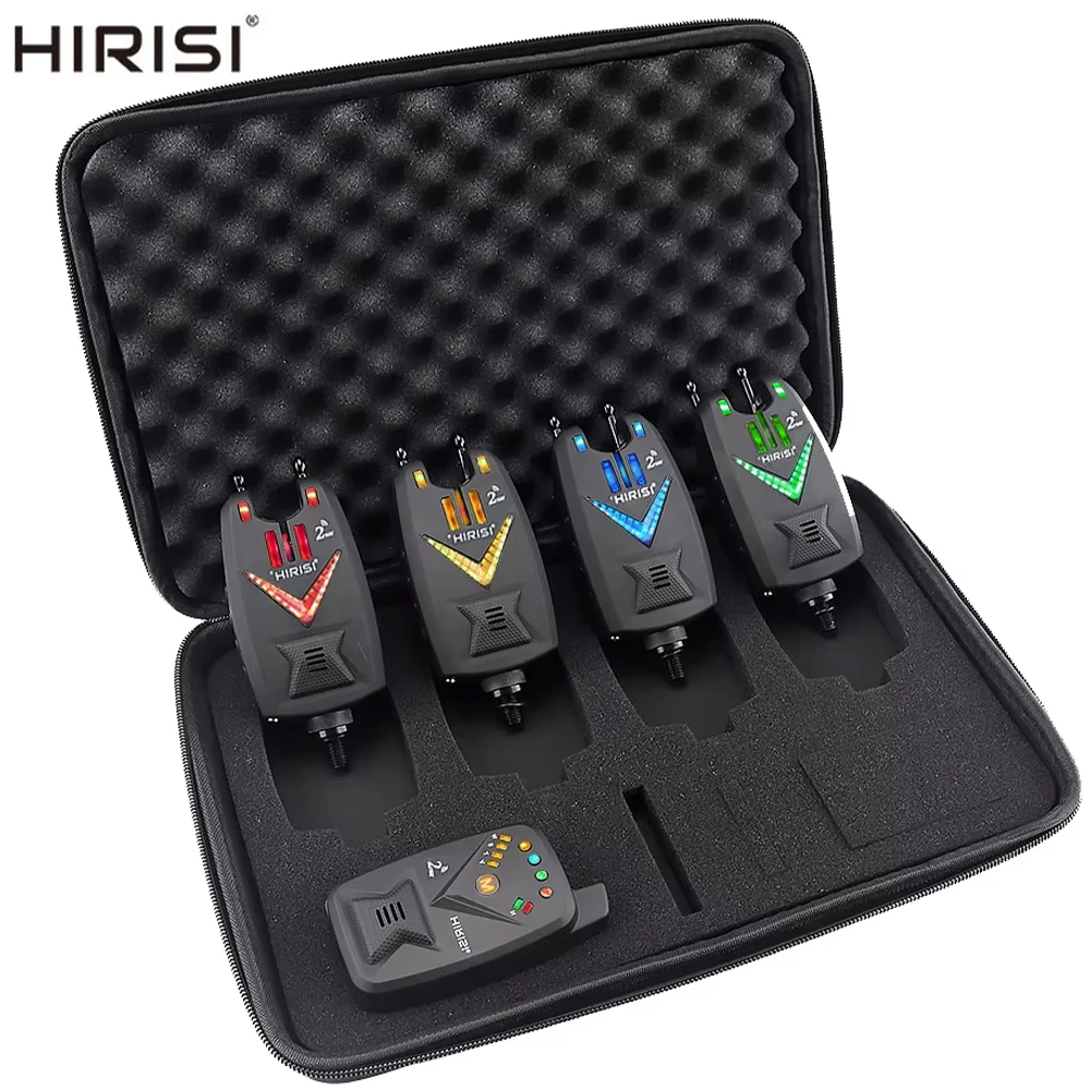 Hirisi Carp Fishing Alarm Set Wireless Bite Alarm 2 Way S3 Remote Control Bite Indicator Fishing Accessories