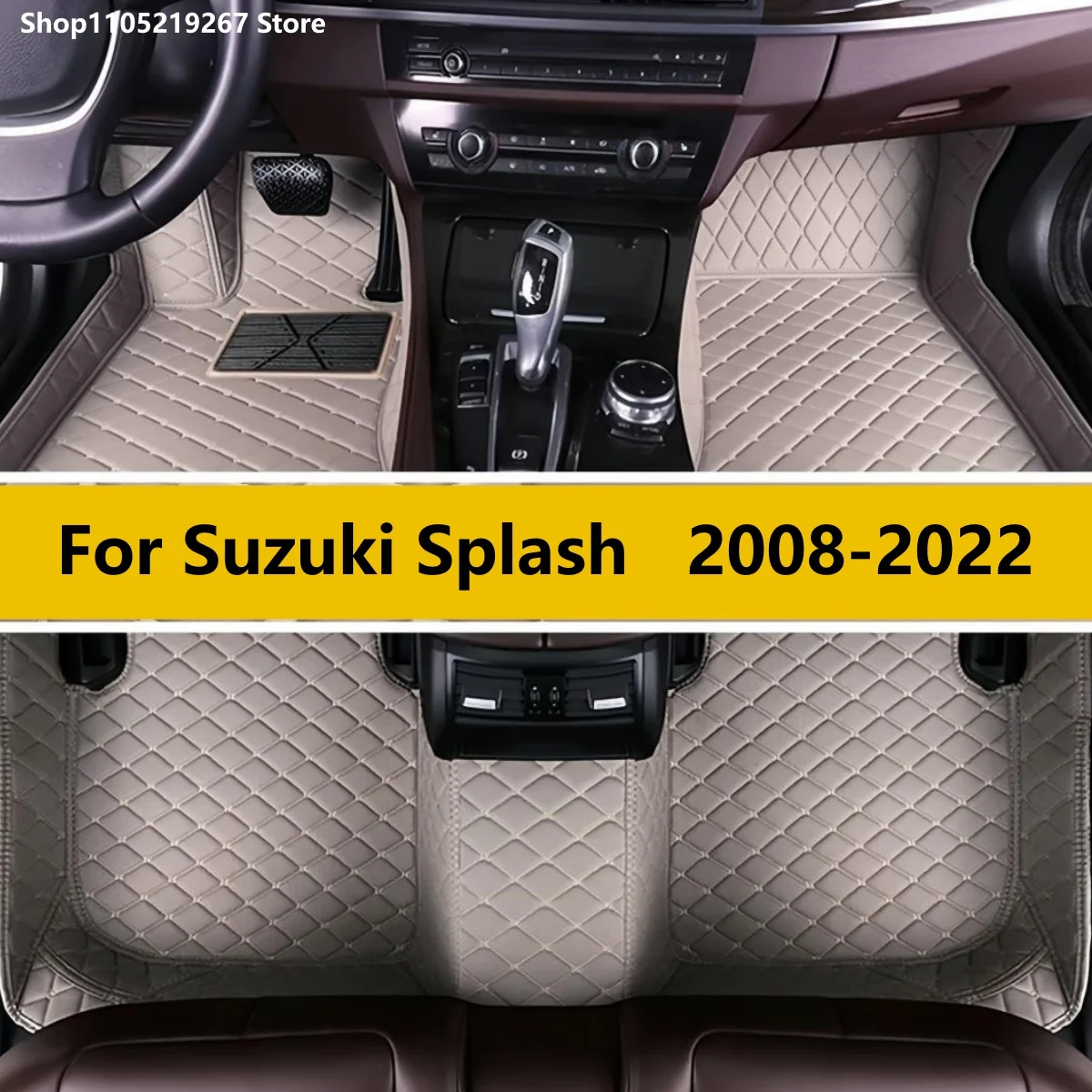 

Custom Car Floor Mats For Suzuki Splash 2008-2022 Auto Carpets Foot Coche Accessorie