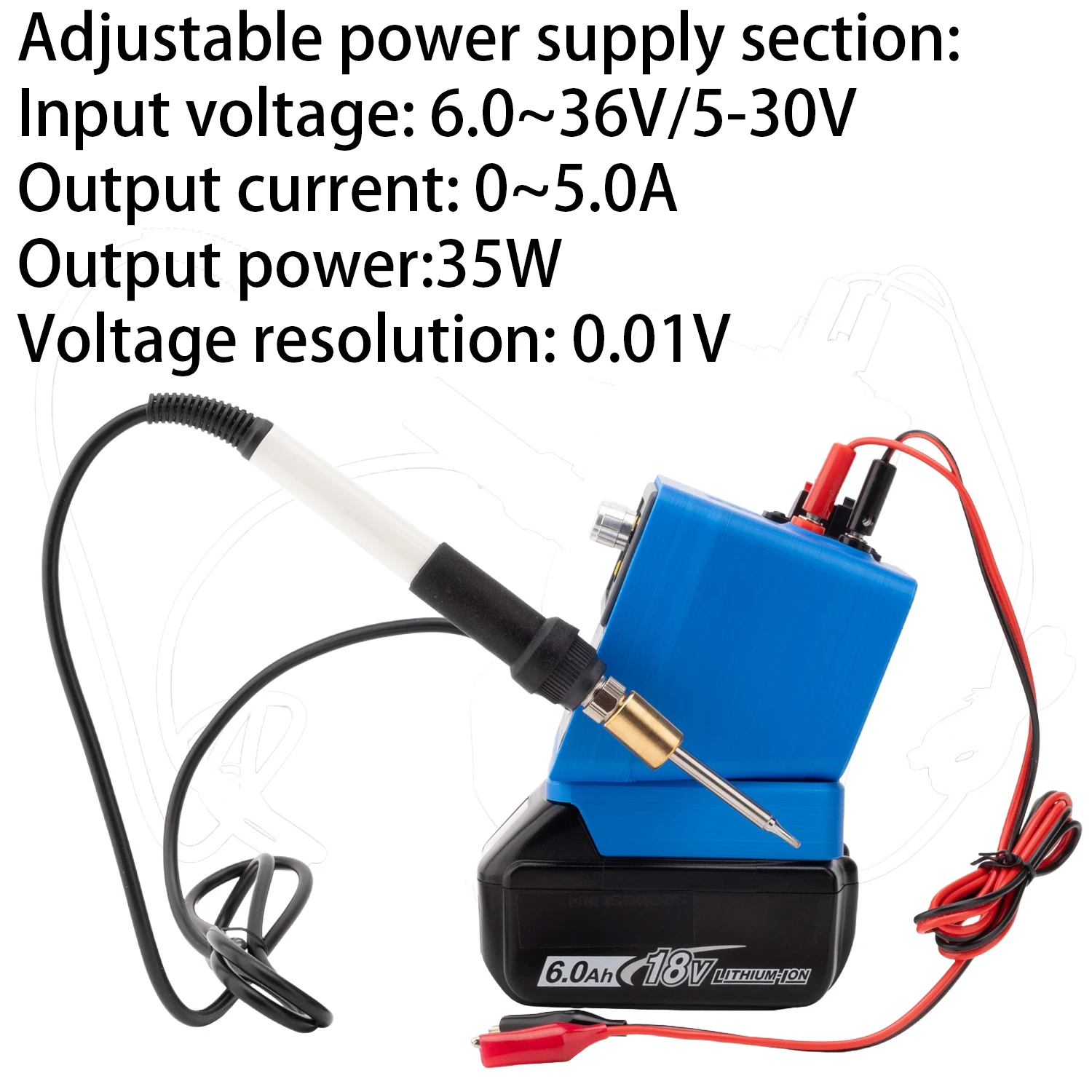 T12 Iron For Makita 18V BL Series LXT Li-ion Battery Tool Accessory T12 Soldering Iron And CNC Adjustable DC Power Supply