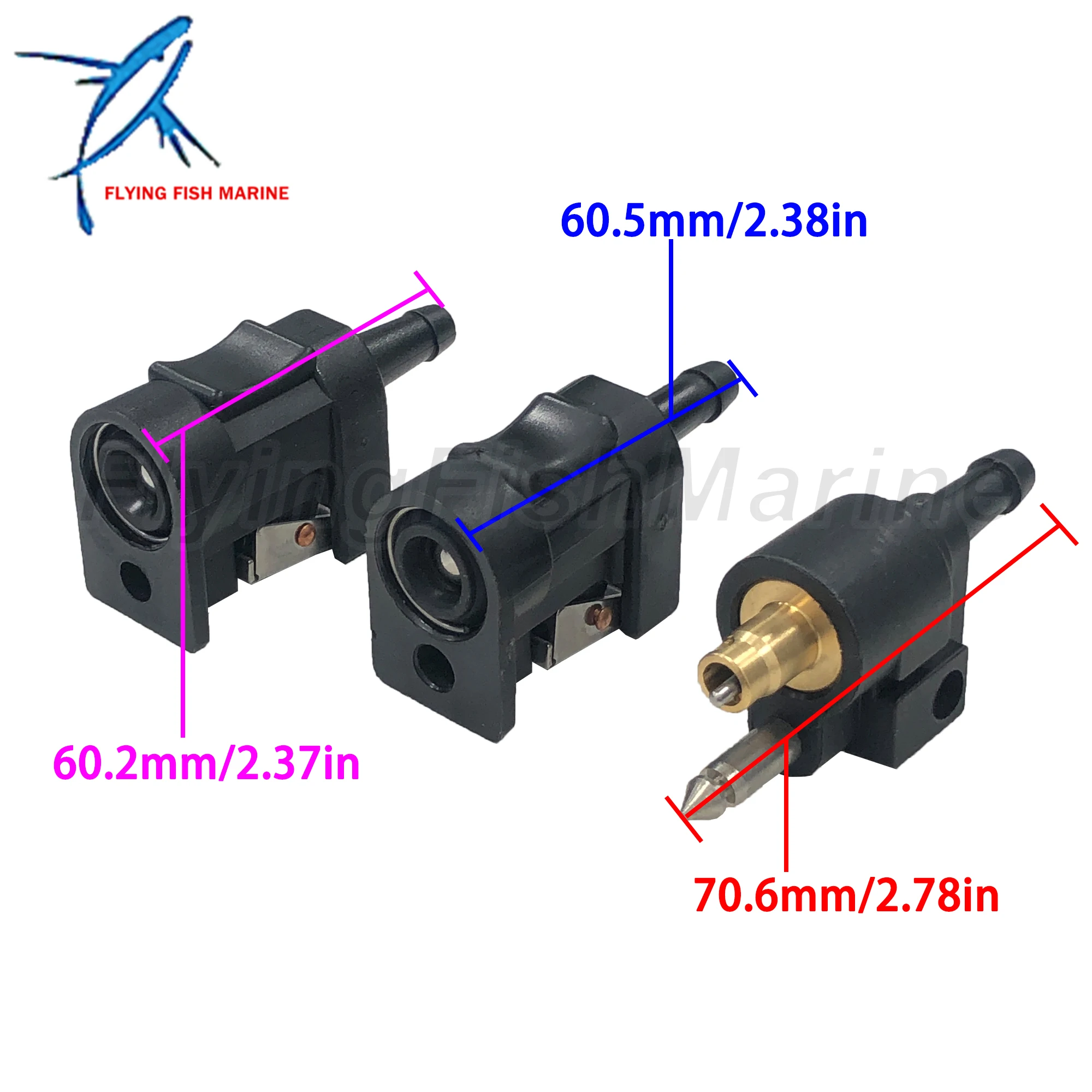 Outboard Motor Fuel Line Connector Fittings 6G1-24305-05 6Y1-24305-05 6G1-24304-10 11 Fuel Pipe Joint Comp Fitting for Yamaha