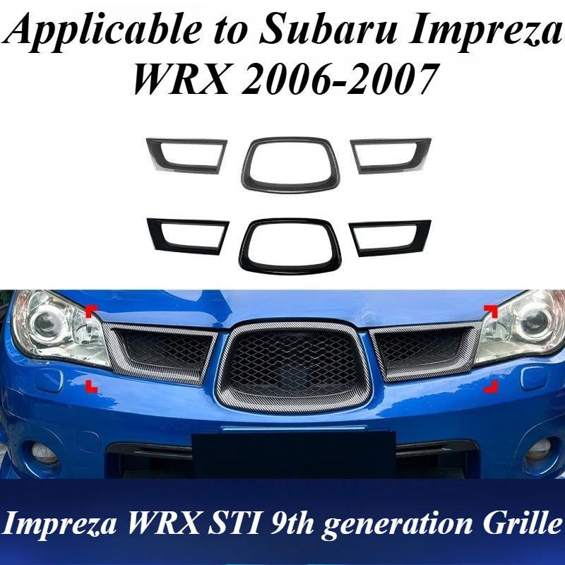 

Для Subaru Impreza WRX STI GD GG 2006 2007, сетчатая крышка передней решетки, АБС-пластик, Стайлинг автомобиля, внешняя отделка, автоаксессуары, решетка