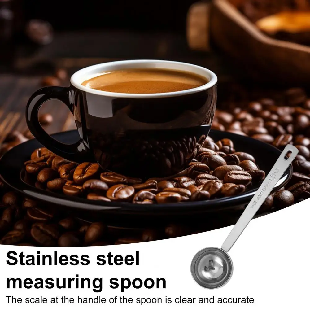 Dual Unit Conversion Measuring Spoon Versatile Kitchen Utensil Long Handle Stainless Steel Measuring for Coffee for Cooking