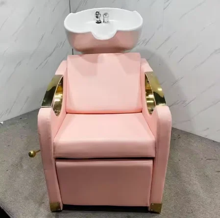 

Hottest Luxury Barber Shop Hair Washing Chair Shampoo Chairs Shampoo Bed Beauty Salon Spa For Sale