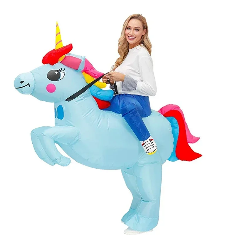 RT01 زي قابل للنفخ للبالغين، أزياء الهالوين القابلة للنفخ، زي يونيكورن للبالغين، أزياء الهالوين للبالغين للنساء، تكلفة تفجير Gf1