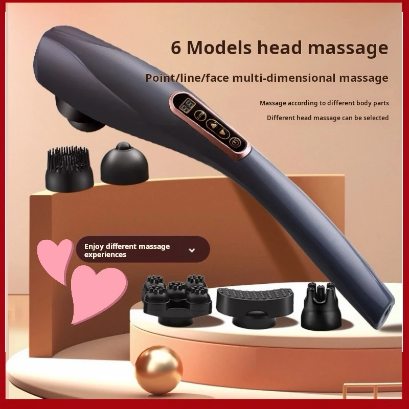 2024 Fascial Gun Portable Massager Stick Vibration  Handheld Body Massage