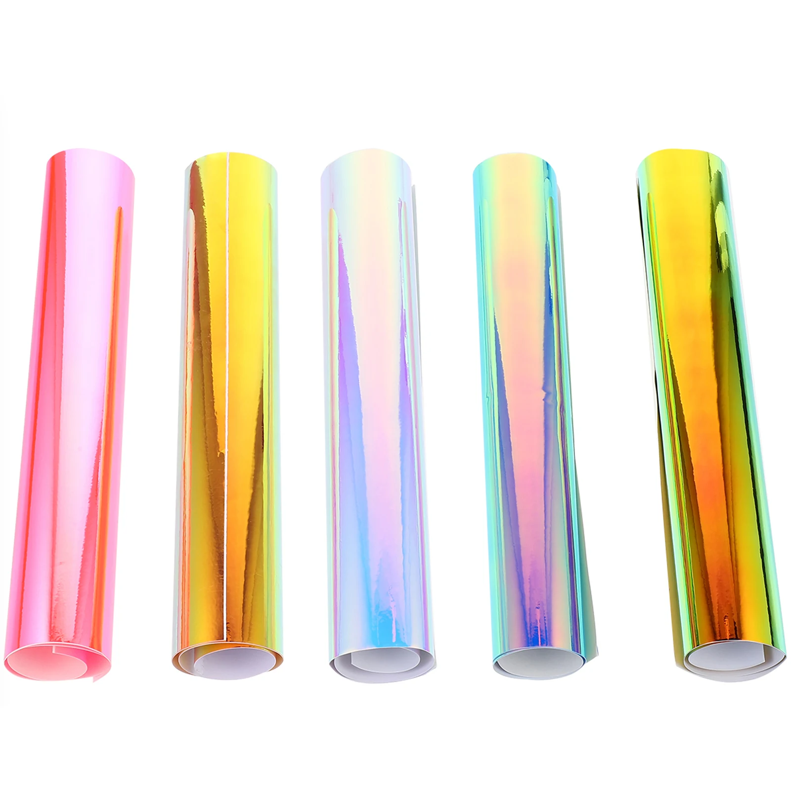 

5pcs Rainbow Film Self Adhesive Vinyl 30x25cm DIY Transfer Clothes Lettering Membrane PVC Hot Selling Christmas Decor