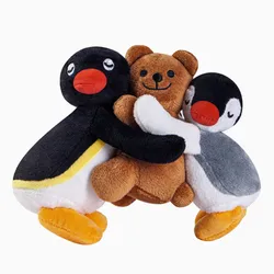 New Kawaii Cute Hug Pingu Pinga Penguin Plush Keychain Chians Kids Stuffed Toys Small Pandent For Children Gifts
