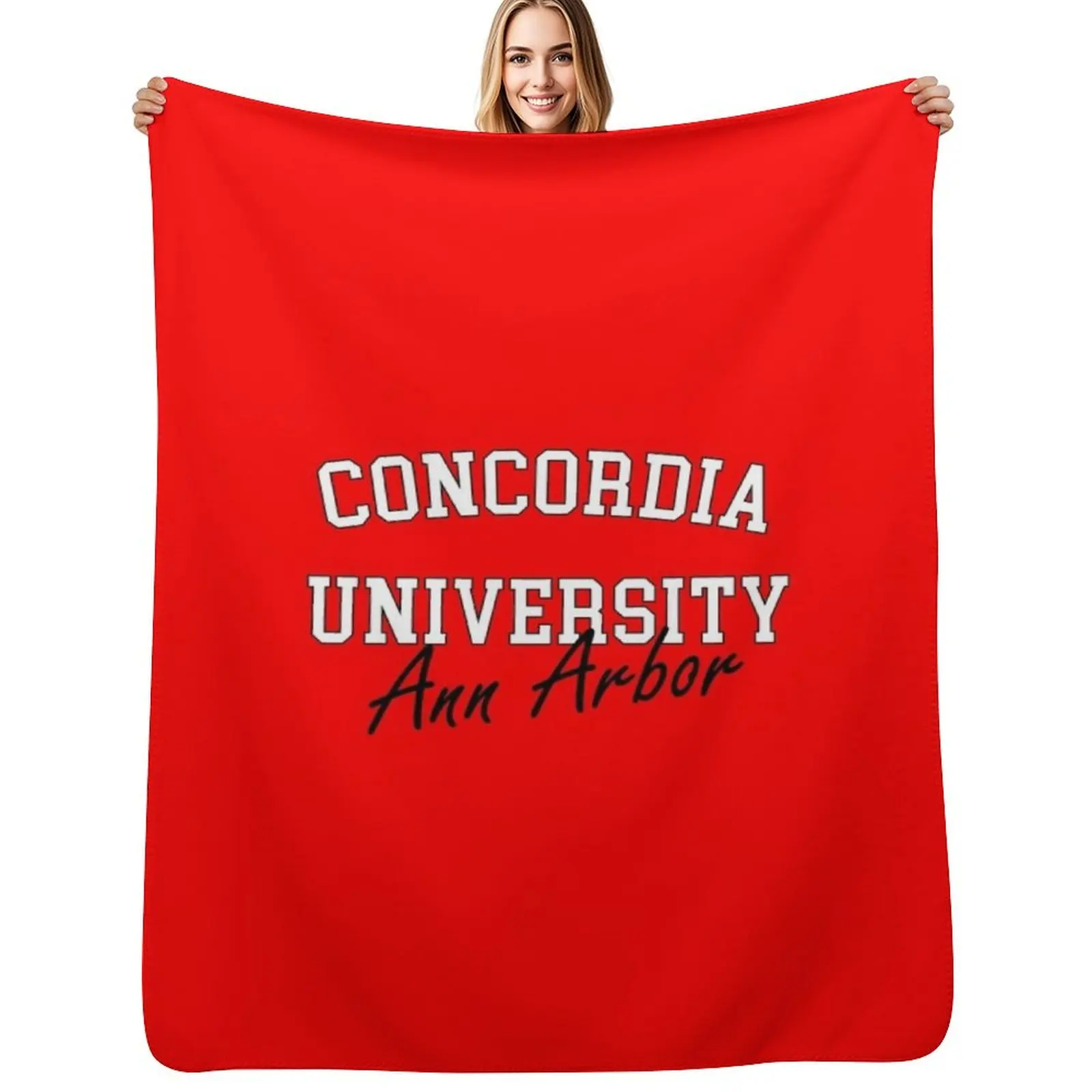 

Concordia University Ann Arbor Michigan Throw Blanket All Weather Soft Throw Blanket for Sofa