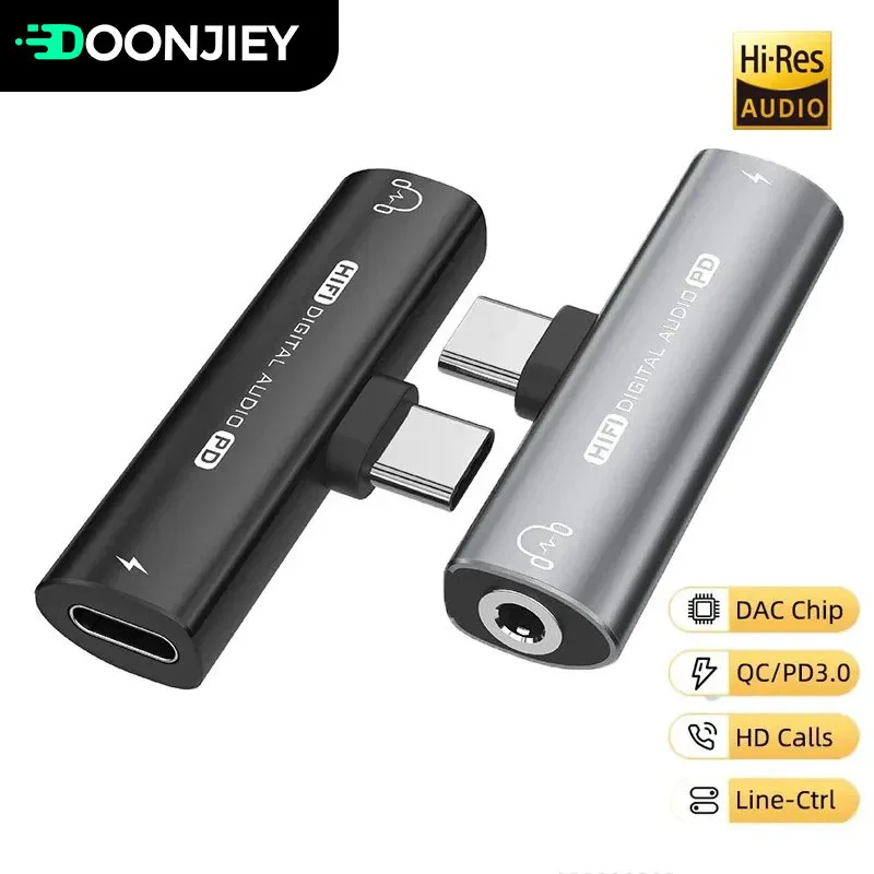�y�Z�[�����zUSB �^�C�v C ���� 3.5 �~�����[�g���w�b�h�t�H���Ə[�d��A�_�v�^ 32 �r�b�g 384KHz DAC HiFi �^�C�v C 27 ���b�g�����[�d�I�[�f�B�I�P�[�u�� iPhone Samsung �p