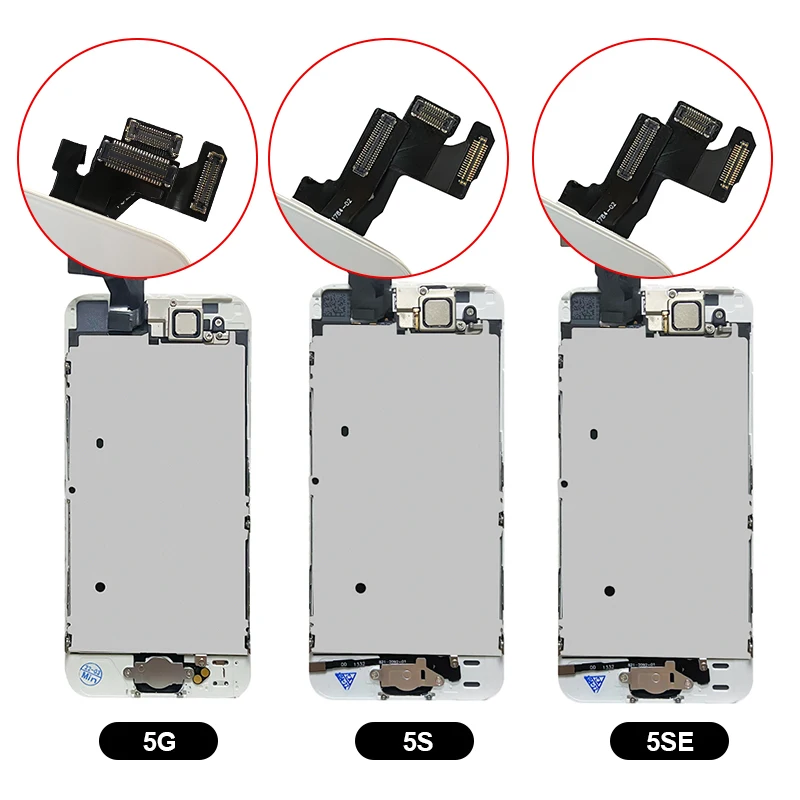 Full Screen For iPhone 5 5S 5C LCD Display SE 2016 Complete Touch Screen Digitizer Replacement With Home Button Front Camera