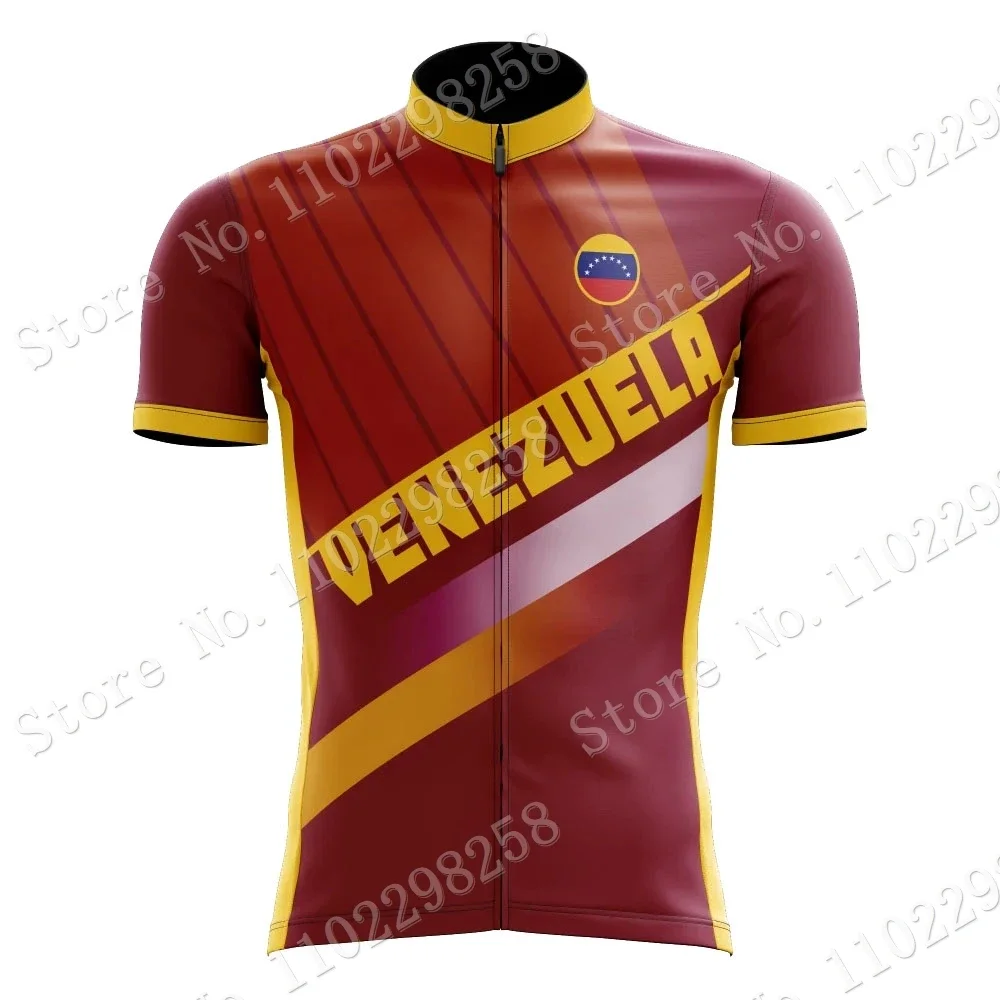 VENEZUELA 2024 Cycling Jersey Set Summer National Cycling Clothing Road Bike Shirts Suit Bicycle Bib Shorts MTB Wear Maillot