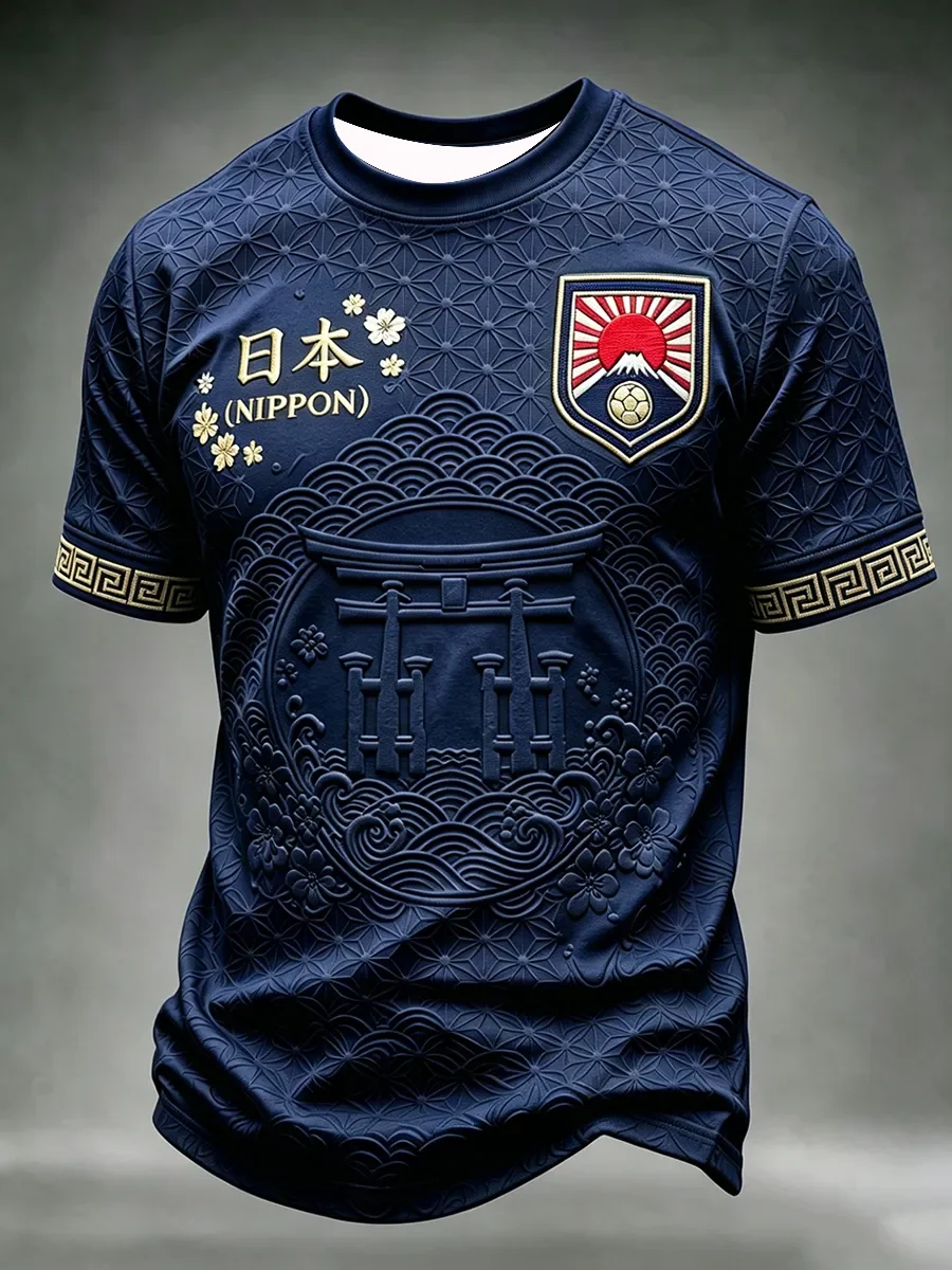 2027 Edition Japanese Fans Football Training T-Shirt - 3D Digital Printing - Comfortable and Breathable - Family Clothing