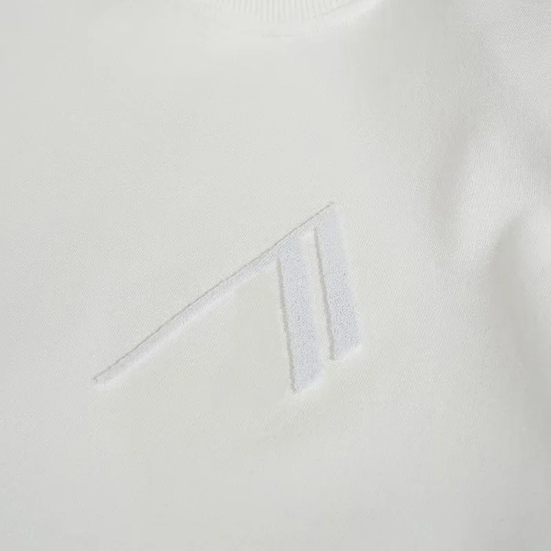 T-shirt femme nouvelle lettre brodée col rond pull pour l'été 2025 style couple coupe ample mélange de coton haut à manches courtes