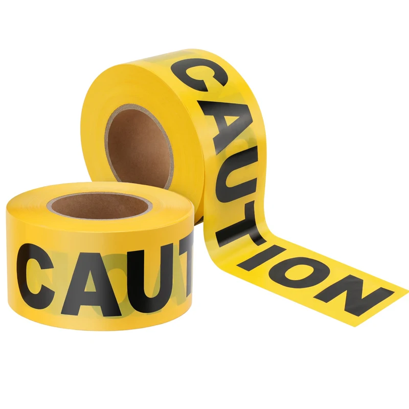 Waterproof  Construction Safety Tape For Danger/Hazardous Area, Party Decoration Halloween Caution Tape