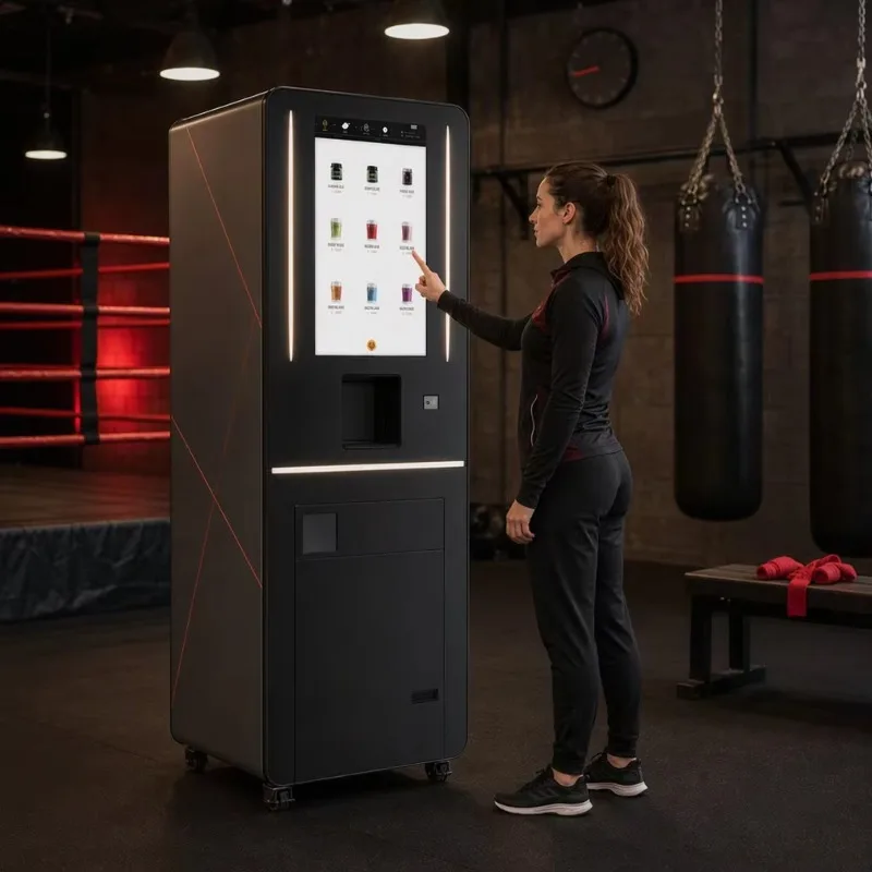 Fully Automatic Protein Powder Vending Machine with Multiple Payment Options for Gyms or Health Clubs and Wellness Centers