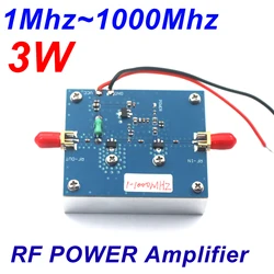 1~1000Mhz 3W RF POWER Amplifier Transmitter Signal Radio FM VHF UHF Shortwave 433Mhz Walkie Talkie 915Mhz GNSS LORA Helium Miner