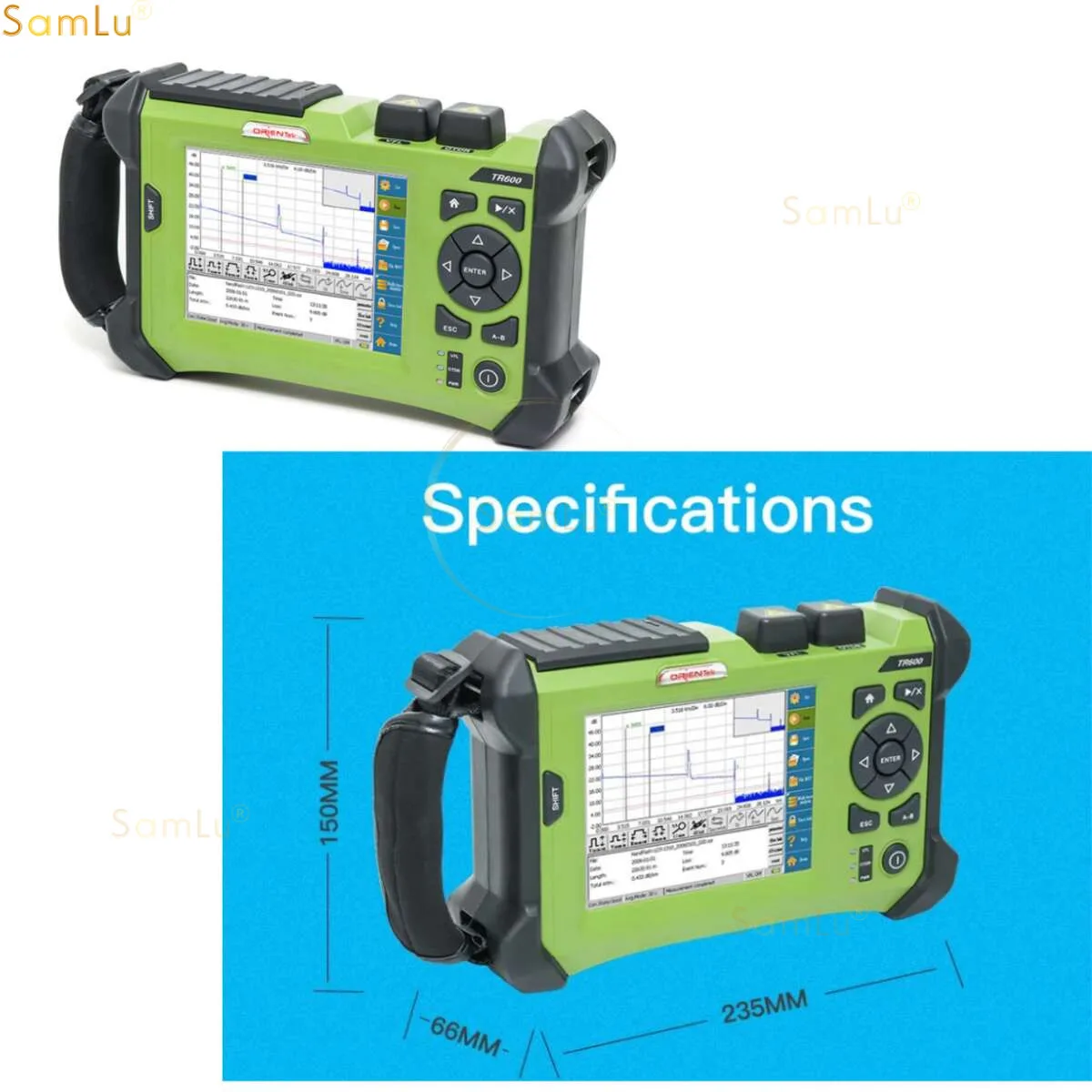 FTTH  OTDR De Fibra Optica TR600 OTDR Fiber Optic FC SC LC Conector Optical Time Domain Reflectometer OTDR