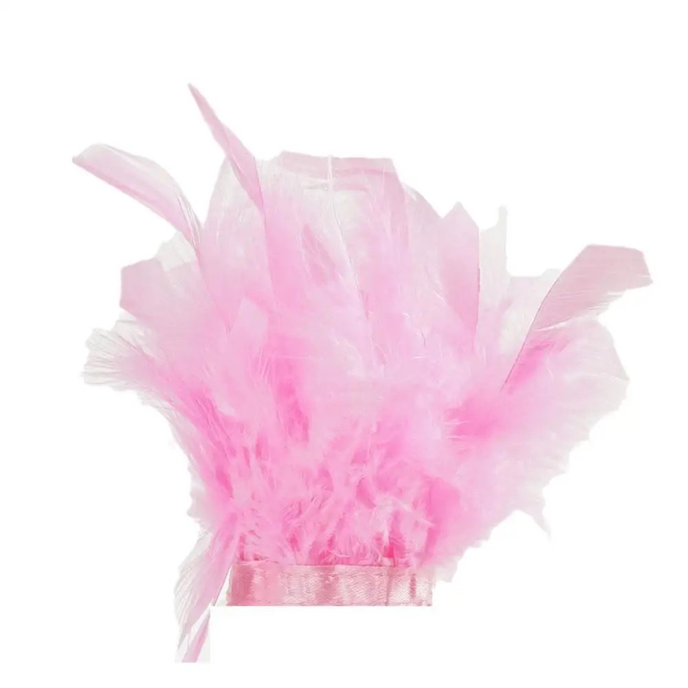 Women Natural Fur Feather Cuffs Sexy Snap On Bracelet Arm Cuff Shirts Sleeves For Women Real Ostrich Feather Anklet Wrist Cuff