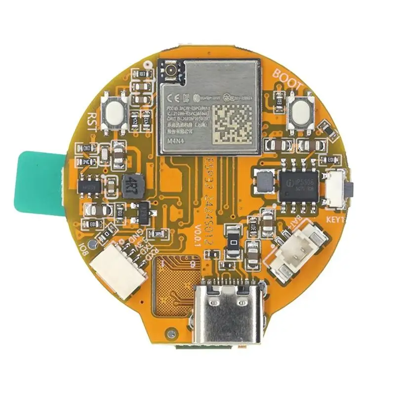 A75Q-Typec Interface 1.28Inch ESP32-C3 IPS Round Display ESP32-2424S012 240X240 TFT LCD Module Capacitive Touchscreen Touch Scre