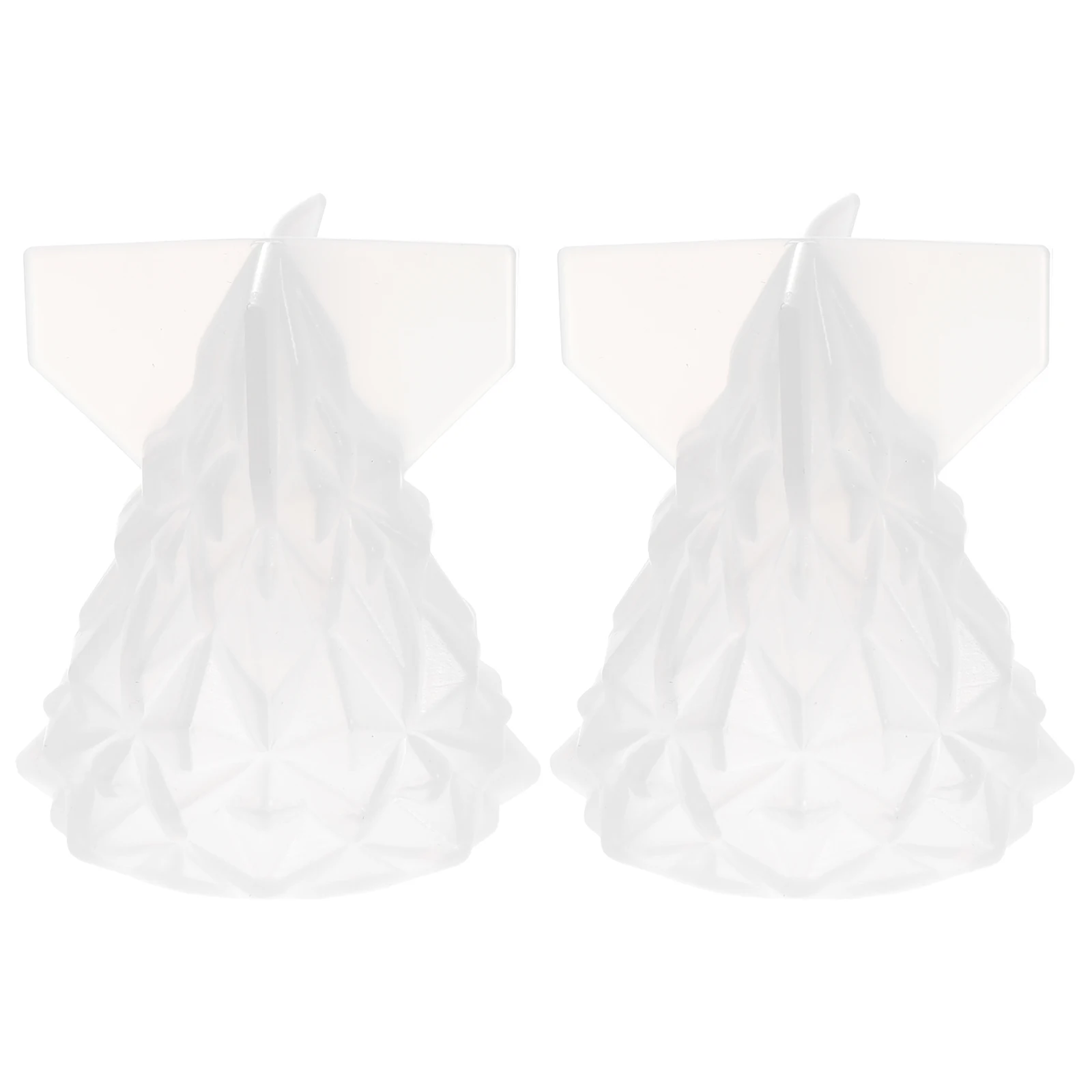 2 Pcs Silicone Mold DIY Tree Light Casting Night White Christmas Silica Gel 3D Desktop Decoration Gift