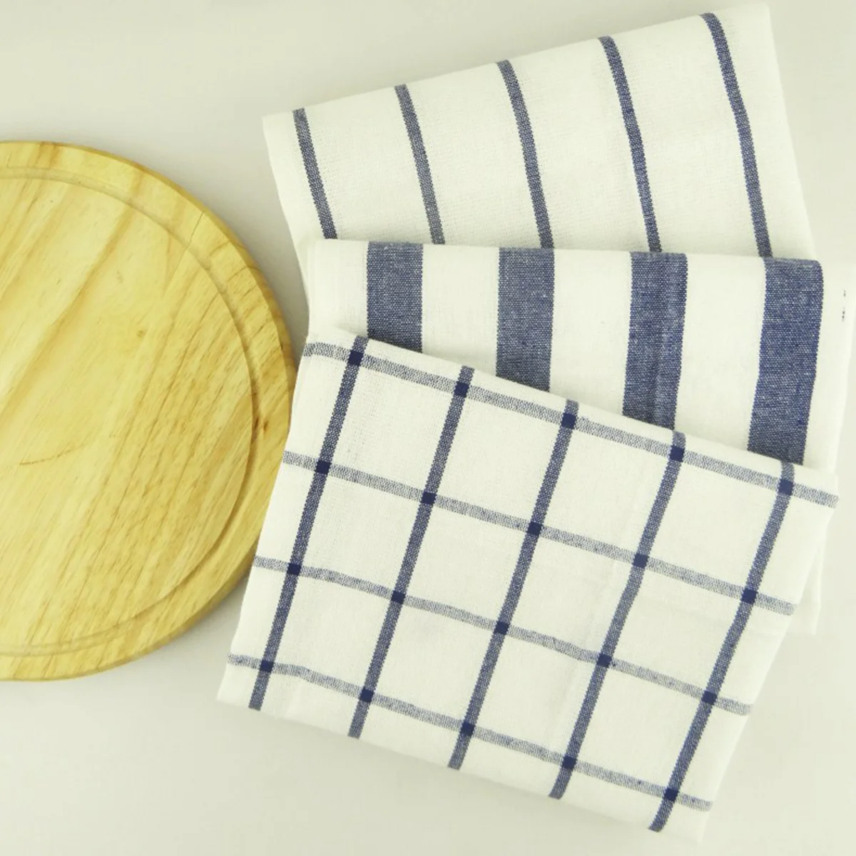

Striped Tablecloth 40 X 60 Cm Blue Rectangular Table Cover Mediterranean Style For Party Picnic Dining Decor Tablecloths