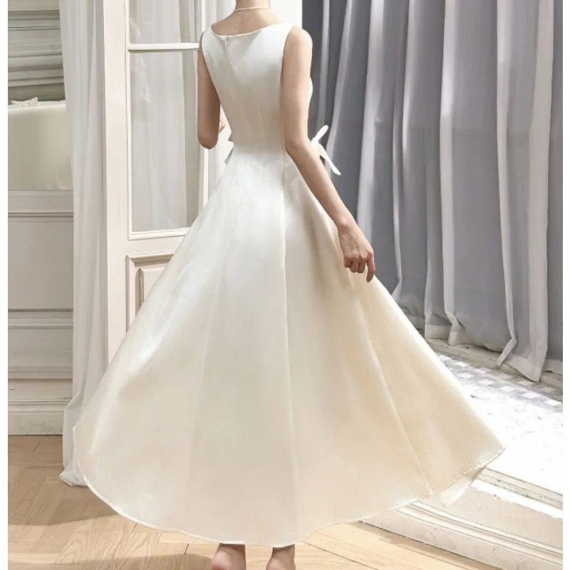 فستان سهرة لامع مزين بالساتان فساتين حفلات التخرج للمناسبات الخاصة حسب الطلب