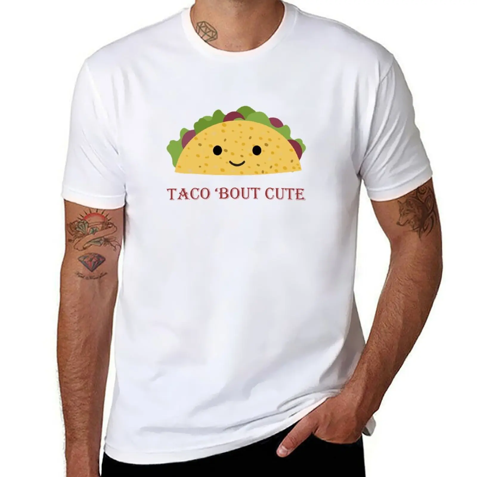 

Funny Taco Bout Cute Kawaii Taco T-Shirt man t shirt summer t shirts for man cotton soft T-Shirt