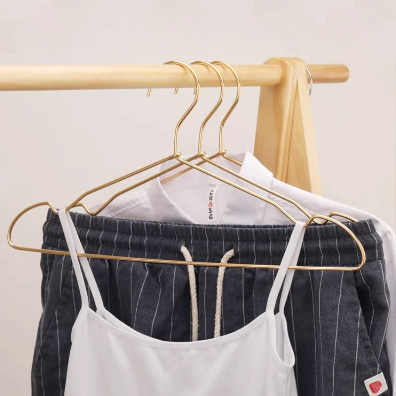 10Pcs/lot 42cm Adult Stainless Steel hangers For Clothes Metal Coarse Aluminum hanger