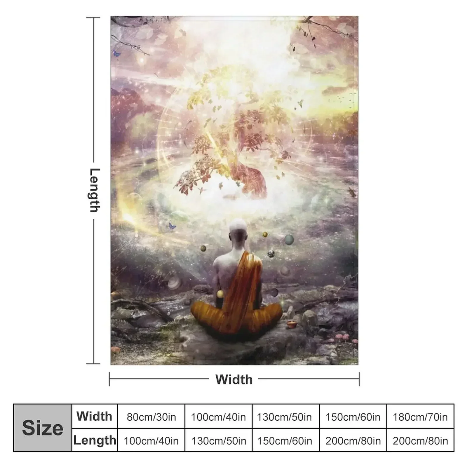 Nature And Time Throw Blanket Luxury Moving Thermals For Travel Multi-Purpose Bed linens Flannel Blankets