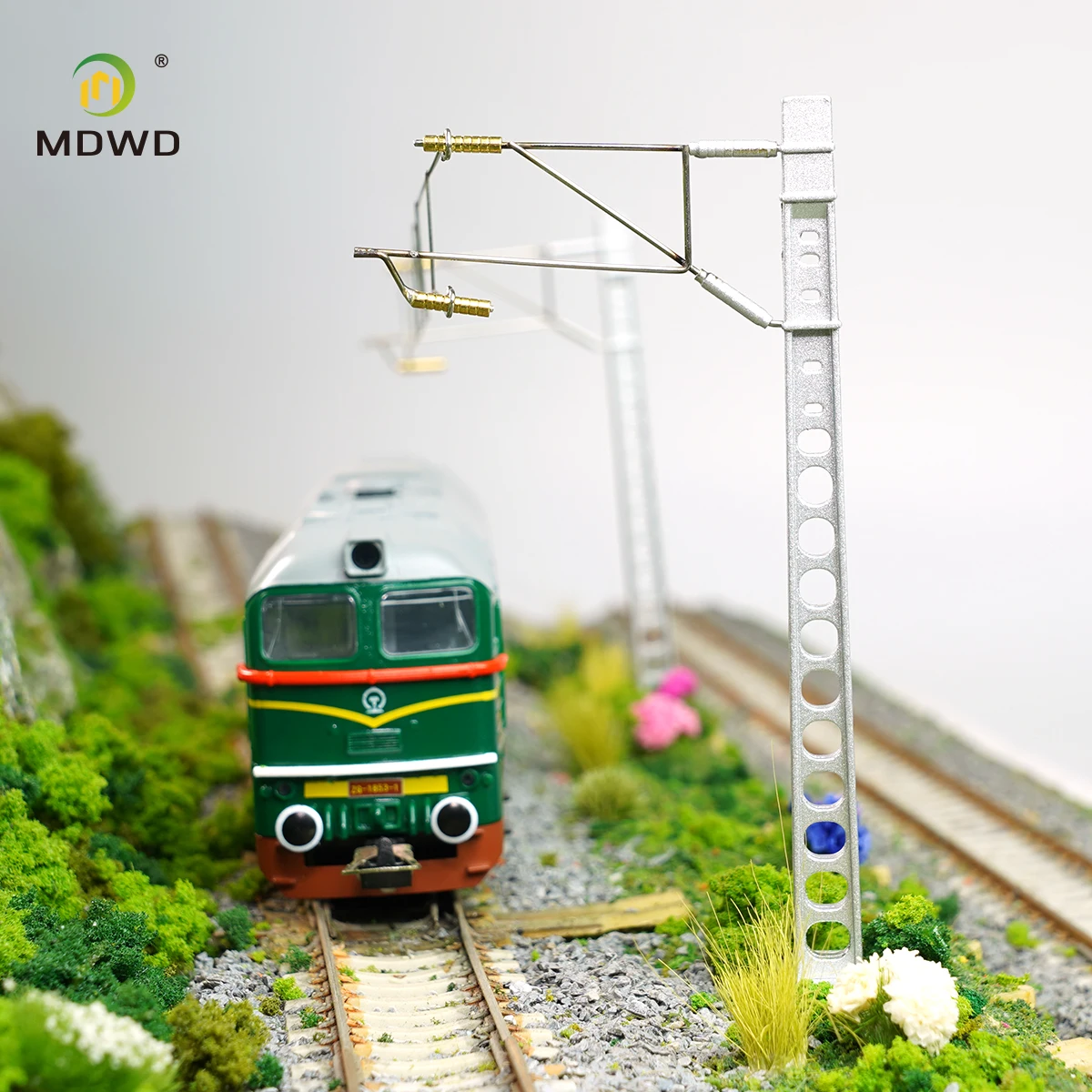 Train Model Single Column Single Arm Contact Network Railway Model Train Simulation Miniature Sand Table Accessories Toy Scene