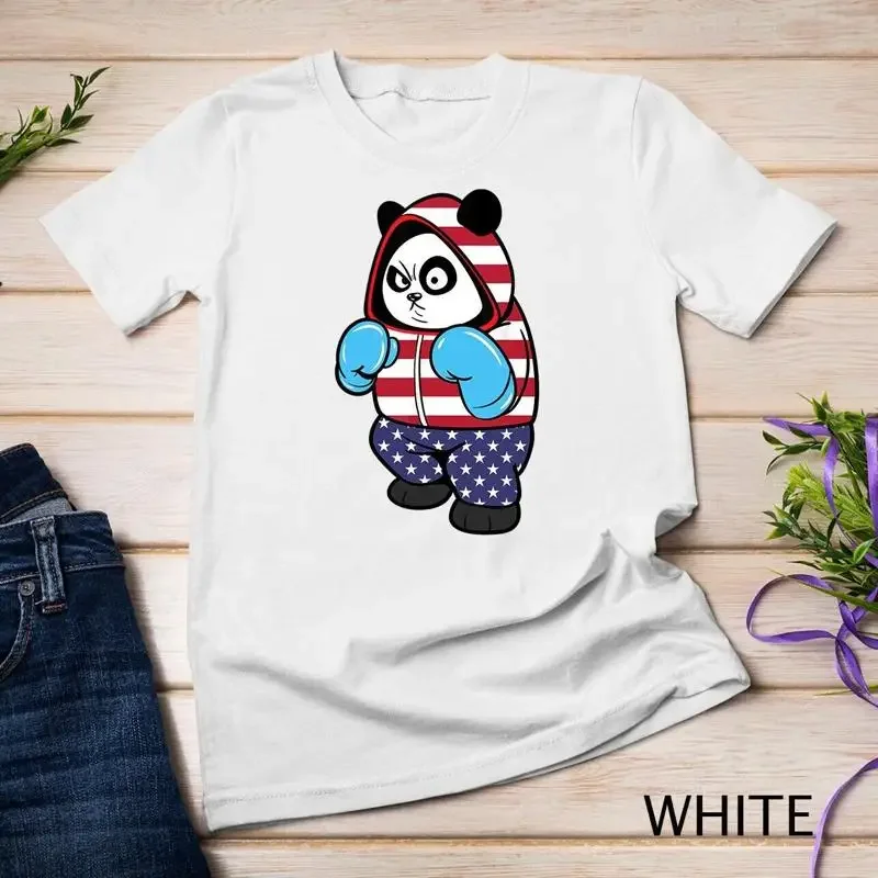 USA United States Boxing Panda Bear Unisex T shirt