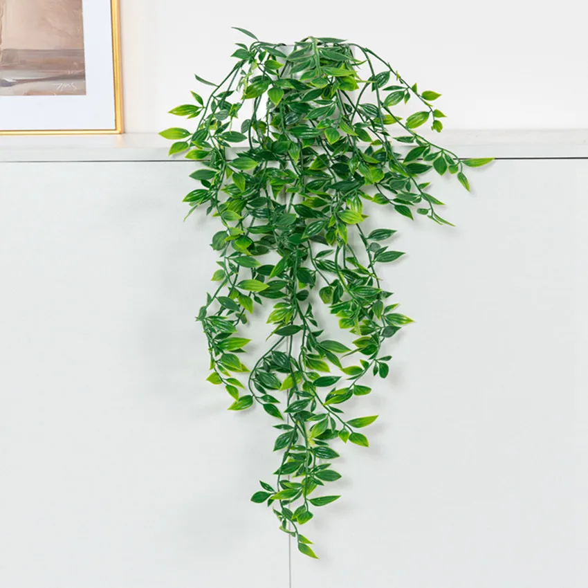 

1pc Hot sales Artificial Plants Vines Persian leaf Home Outdoor Garden Wall Wedding Festival Diy gift box Decoration Christmas