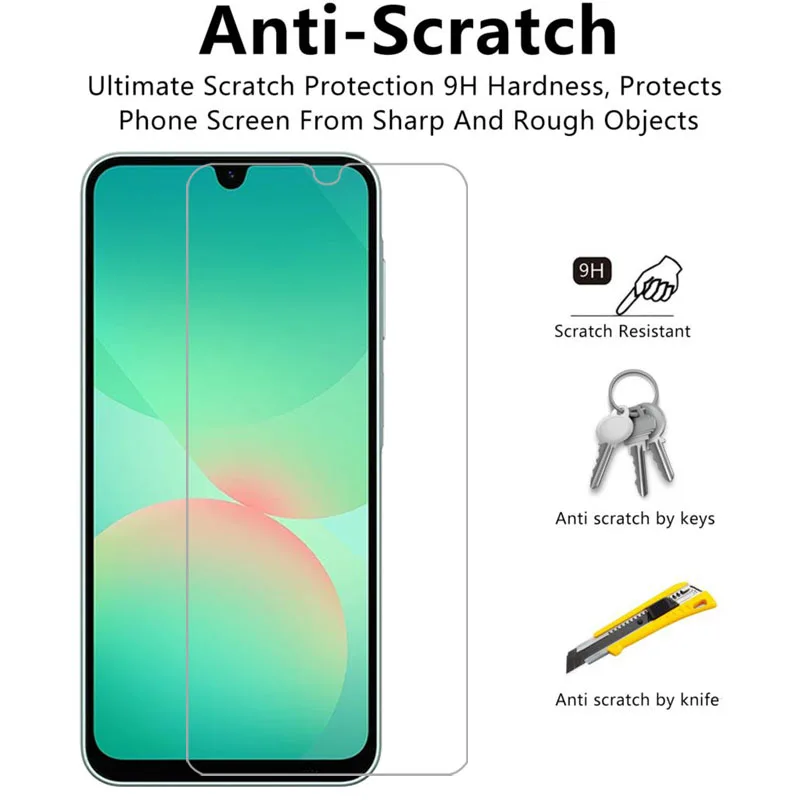 حافظة لهاتف سامسونج جالاكسي a26 من الزجاج المقسى على samsunga26 galaxya26 a 26 26a 5g غطاء خلفي 360 samsung g samsun galxy a26case #4