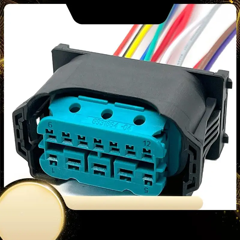 

12 Way LED Lamp Headlight Plug Pigtail For BMW X1 X3 X5 F15 X6 F01 F02 E63 E64 E90 Head Light Connector 61132359991-A74F