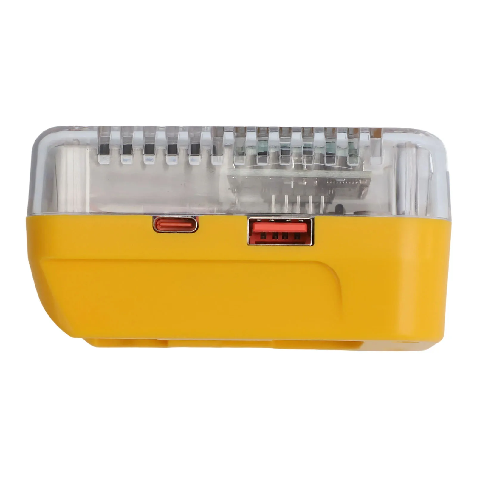 Efficient Cooling System Adapter Charger Protection Multi-Device Charger Yellow Digital Display Charger Overcurrent Protection