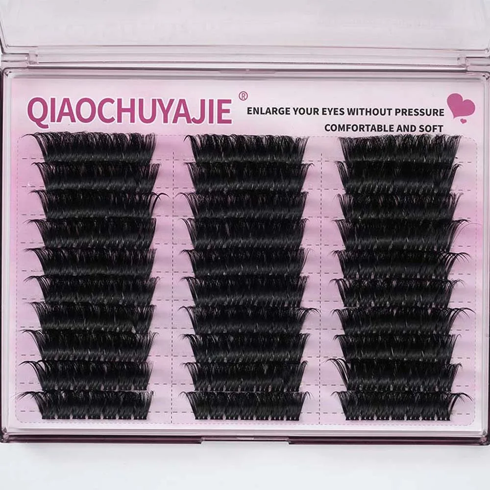 

Eyelashes Extensions L Curl False Eyelashes DIY Segmented Individual Cluster Eyelashes Large Capacity Long Lasting