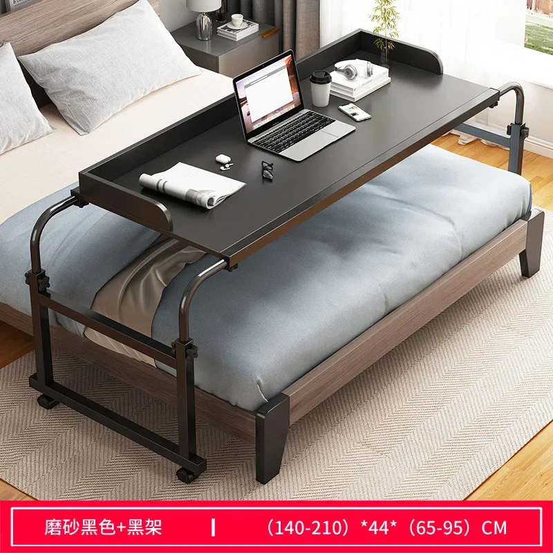 Modern Length& Height Adjustable Rolling Table Computer Desk Home Office Writing Desk Notebook Table Top Desk Bed Across The Bed