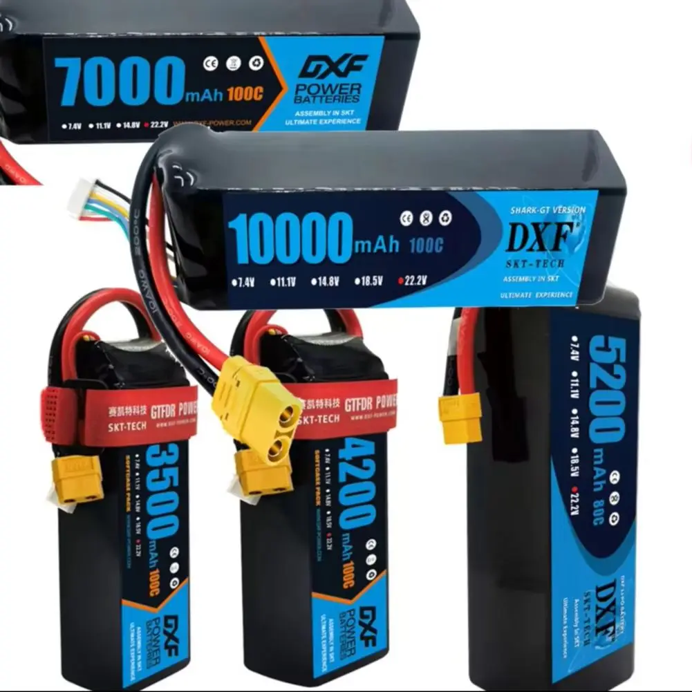 

4S 6S Lipo аккумулятор 14,8 В 15,2 В 22,2 В 3500 мАч 4200 мАч 5200 мАч 7000 мАч 10000 мАч 80C 100C для 1/8 багги RC автомобиля лодка самолет