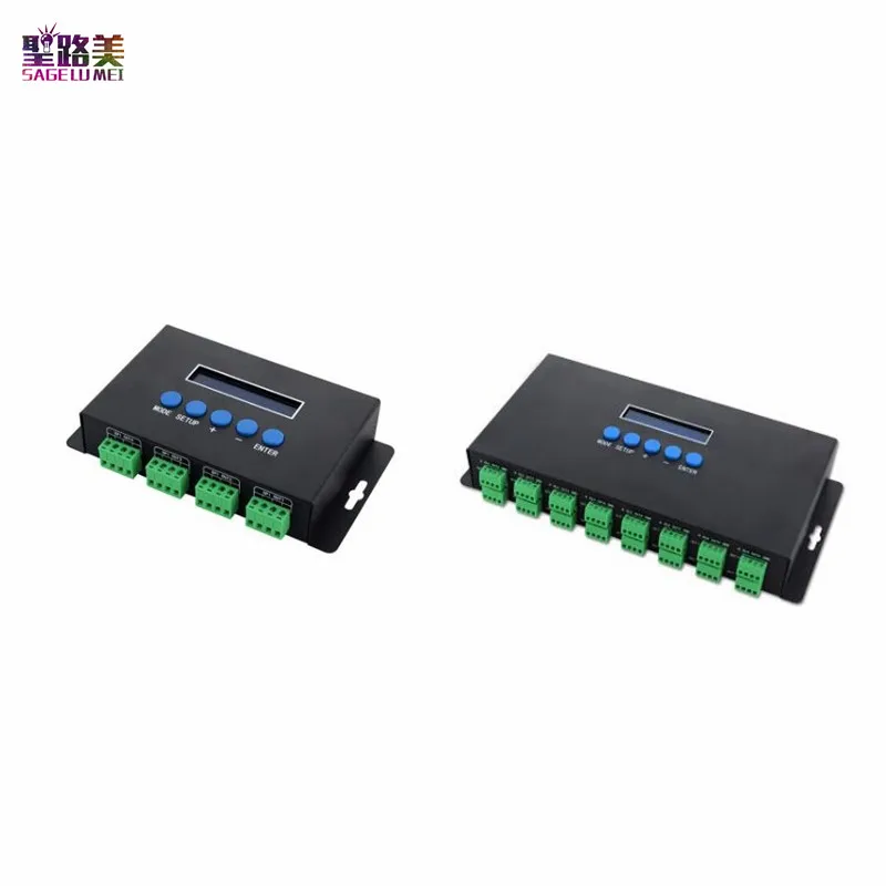 BC-204 BC-216 DC5V-24V Artnet Eternet to SPI/DMX pixel led light controller Output 4 channels 16 channels For 2811 2812 2801