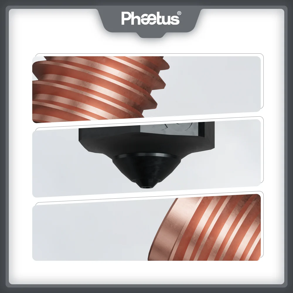 Phaetus Silicon Carbide V6 Nozzle Durable Reduce Stick For 3D Printer accessories Nozzles M6 Prusa Voron VzBoT Hotend view 3